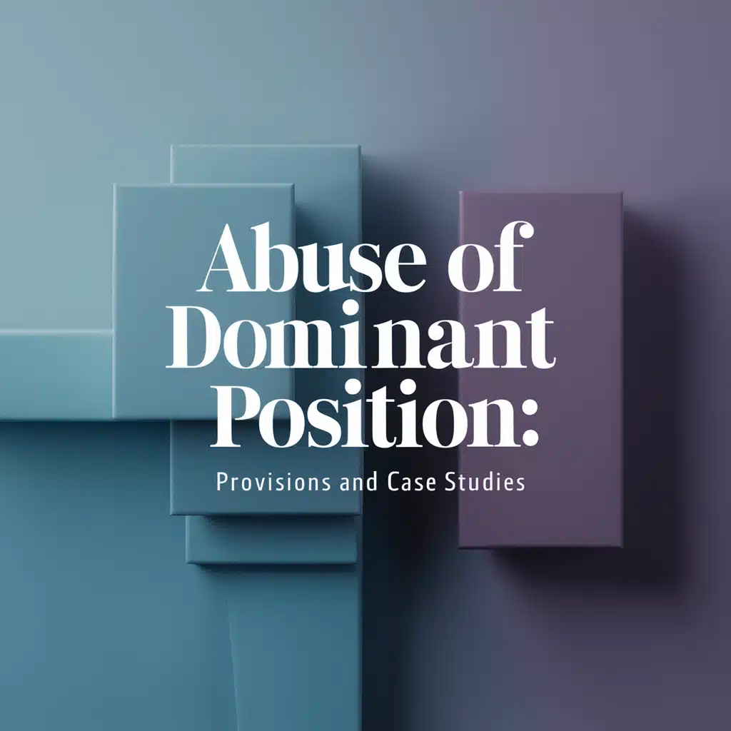 Abuse of Dominant Position: Provisions and Case Studies