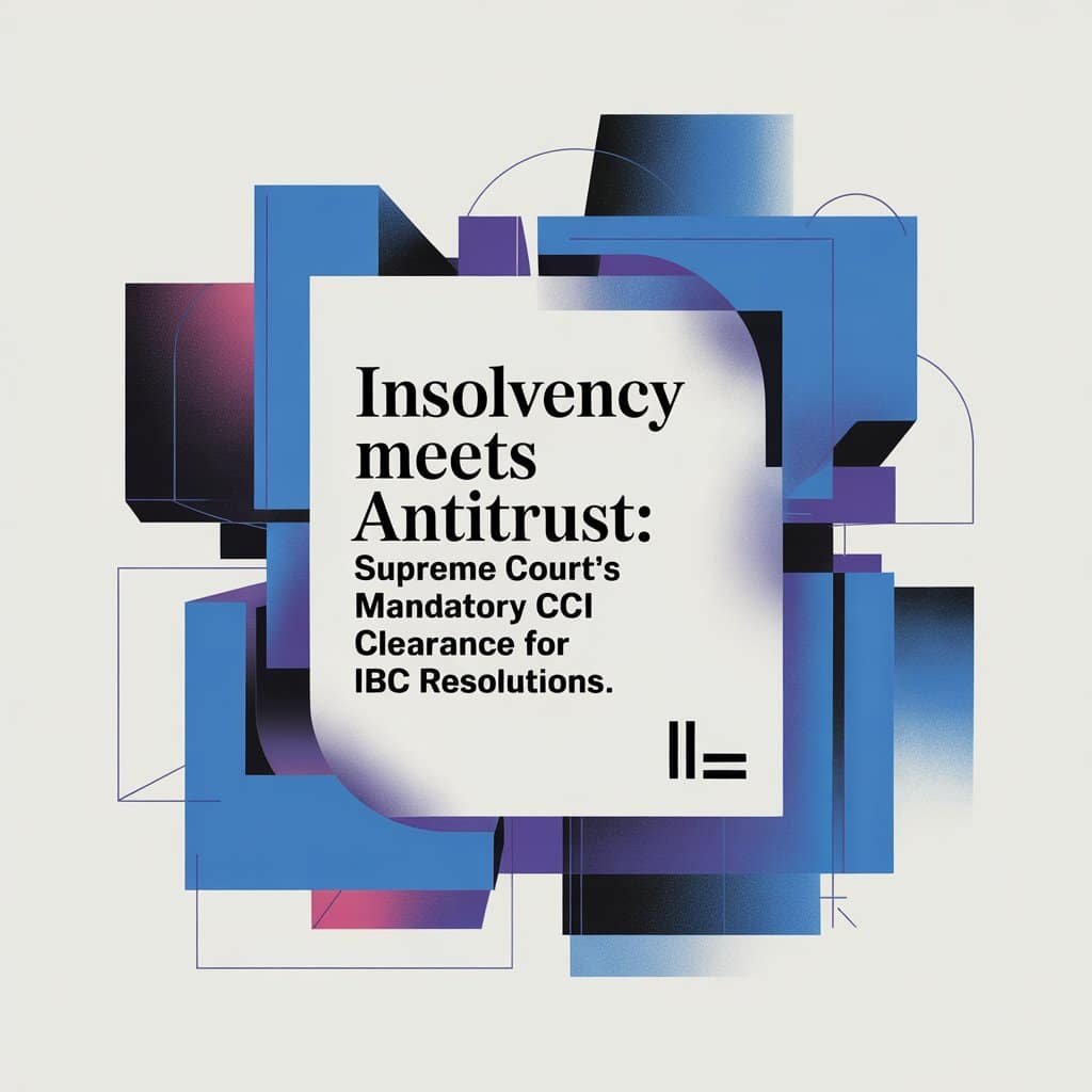 Insolvency Meets Antitrust: Supreme Court’s Mandatory CCI Clearance for IBC Resolutions