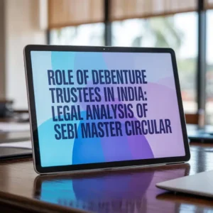 Role of Debenture Trustees in India Legal Analysis of SEBI Master Circular