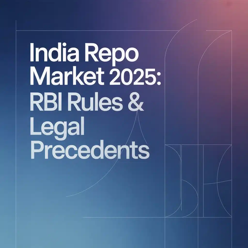 India Repo Market 2025: RBI Rules & Legal Precedents