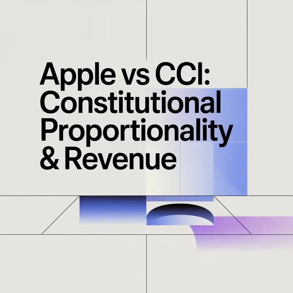 Apple vs CCI: Constitutional Proportionality & Revenue