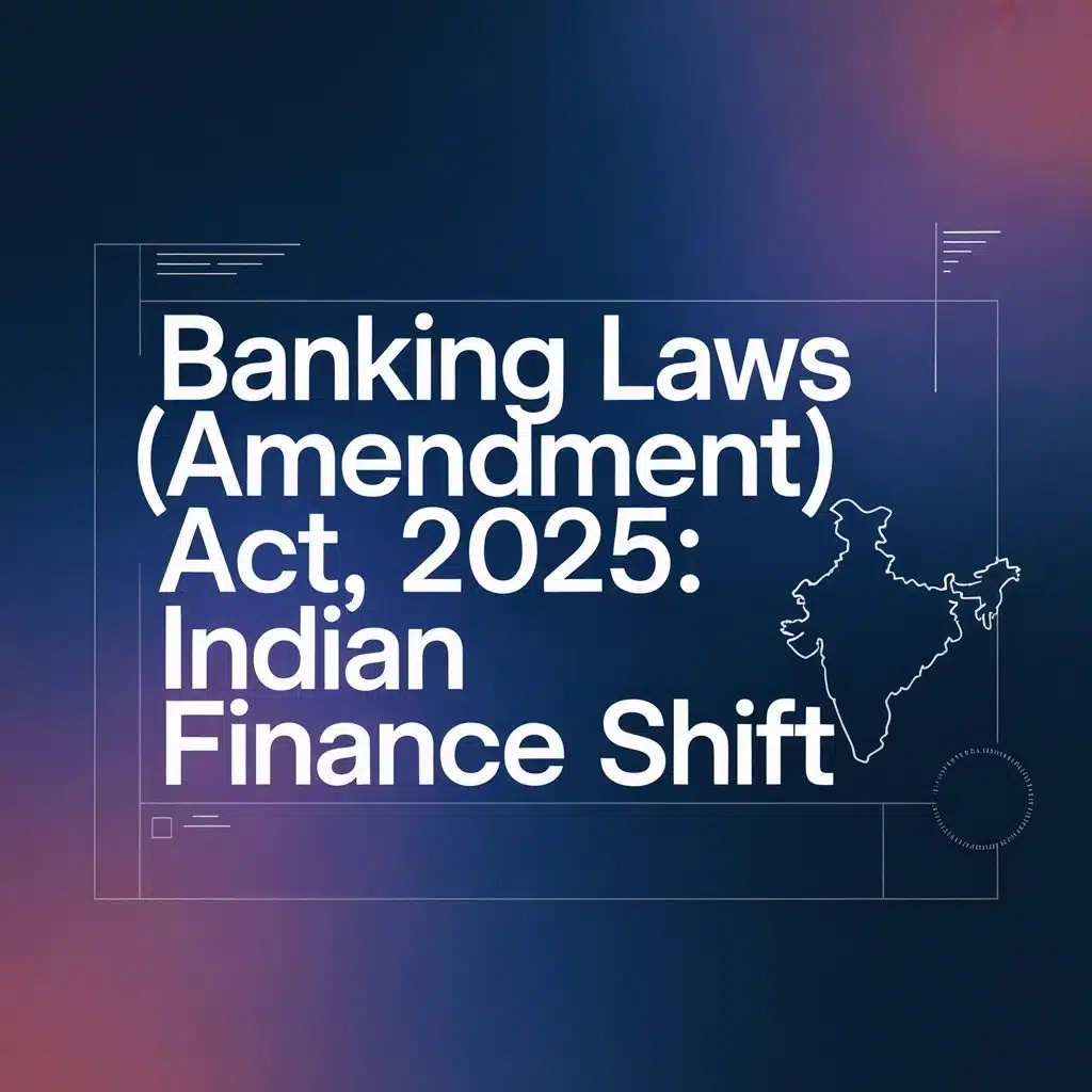 Banking Laws (Amendment) Act, 2025: Indian Finance Shift