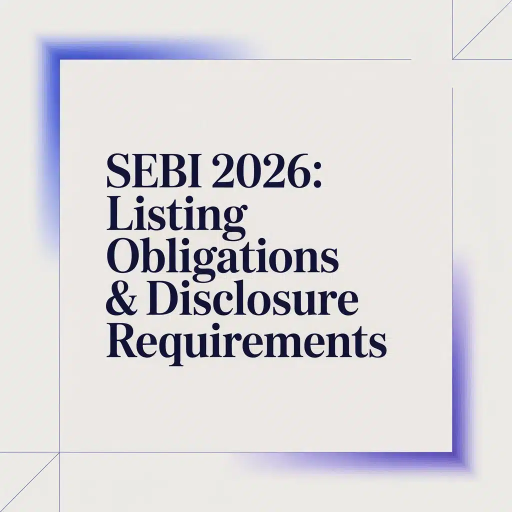 SEBI 2026: Listing Obligations & Disclosure Requirements