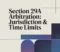 Section 29A Arbitration Jurisdiction & Time Limits