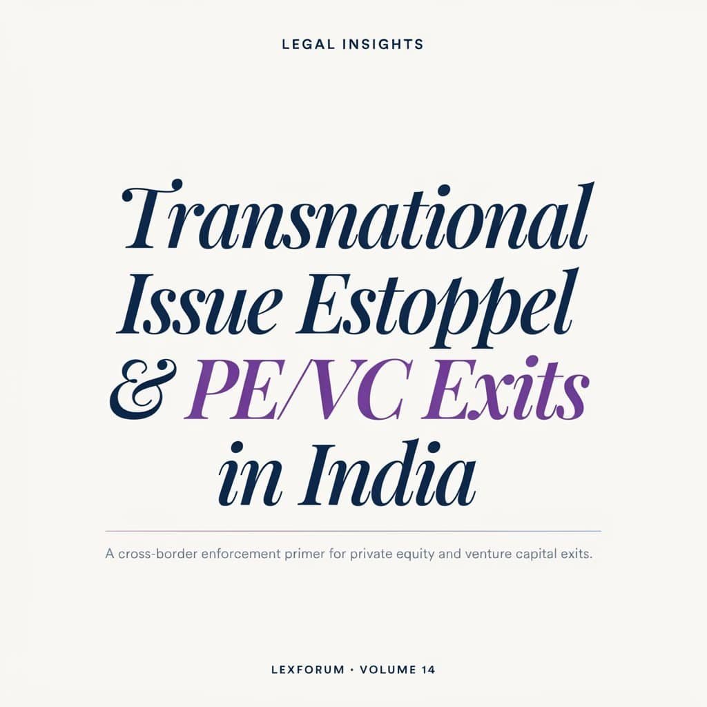 Transnational Issue Estoppel & PE/VC Exits in India