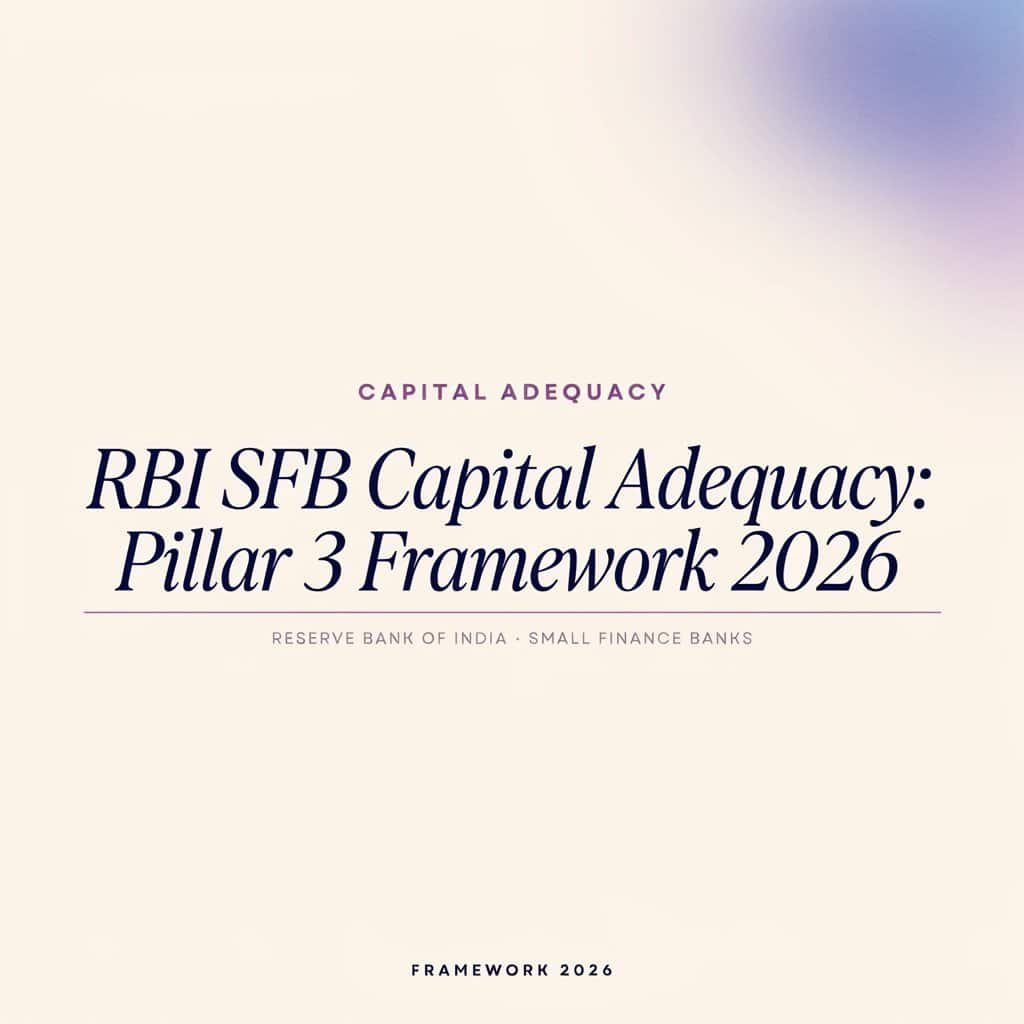 RBI SFB Capital Adequacy: Pillar 3 Framework 2026
