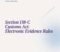 Section 138-C Customs Act Electronic Evidence Rules Section 138-C Customs Act Electronic Evidence Rules