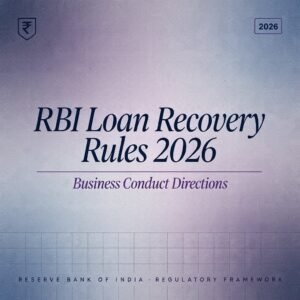 RBI Loan Recovery Rules 2026: Business Conduct Directions